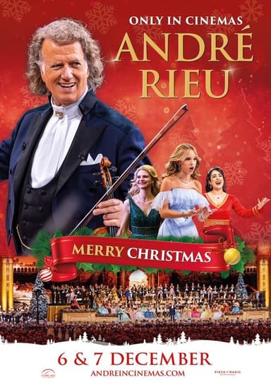 André Rieu’s 2025 Christmas Concert: Merry Christmas poster